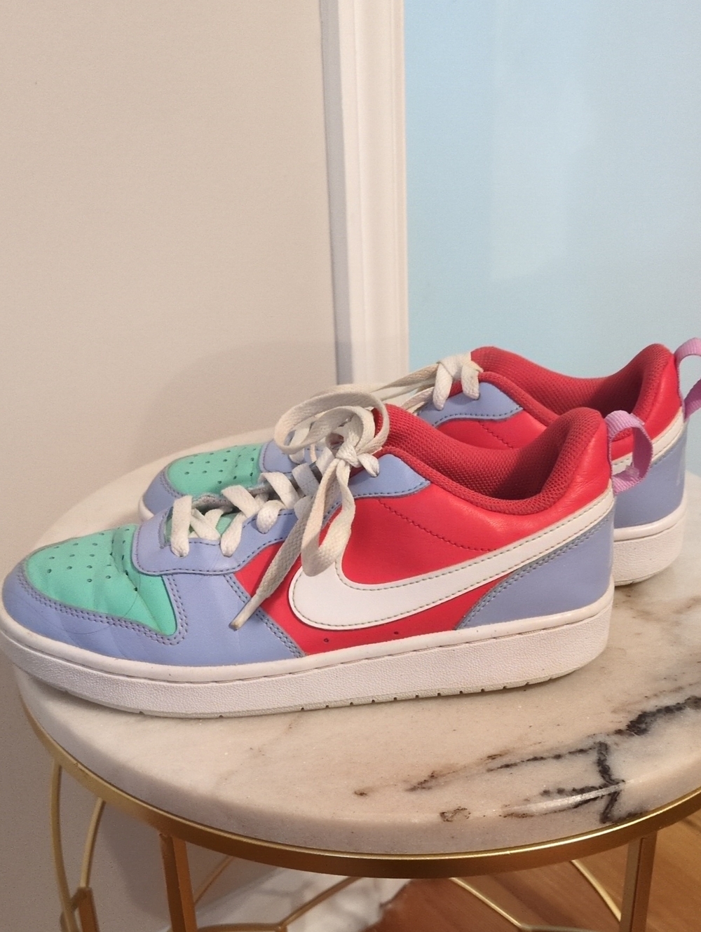 Nike Colorblock Low-Top Sneakers - Mint, Lavender & Coral